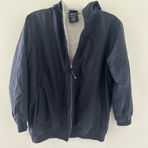 Charles River Apparel Navy Blue Windbreaker Jacket